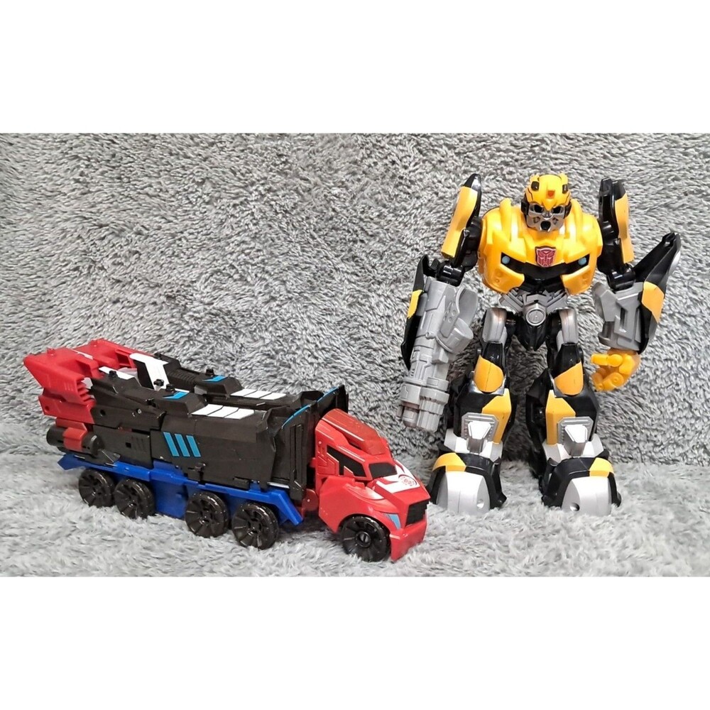 Lot Hasbro Dreamworks Transformers Power Bots Bumblebee Mega Optimus Prime